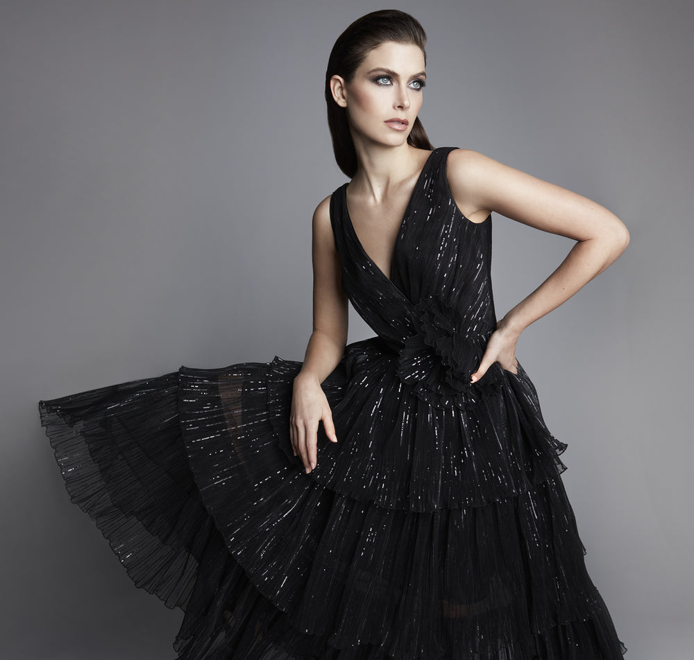 Vestido midi sin mangas