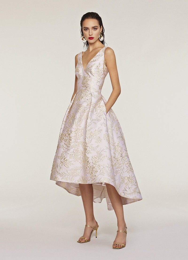 Sleeveless High Low Dress