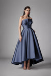 Strapless High Low Gown