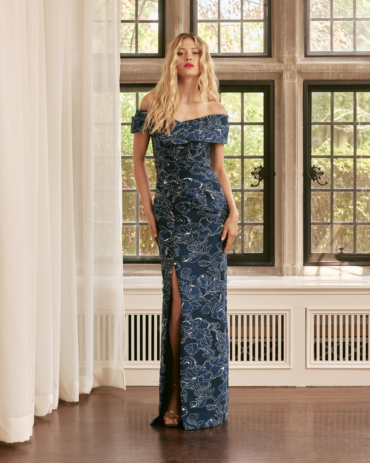 OFF-THE-SHOULDER GOWN