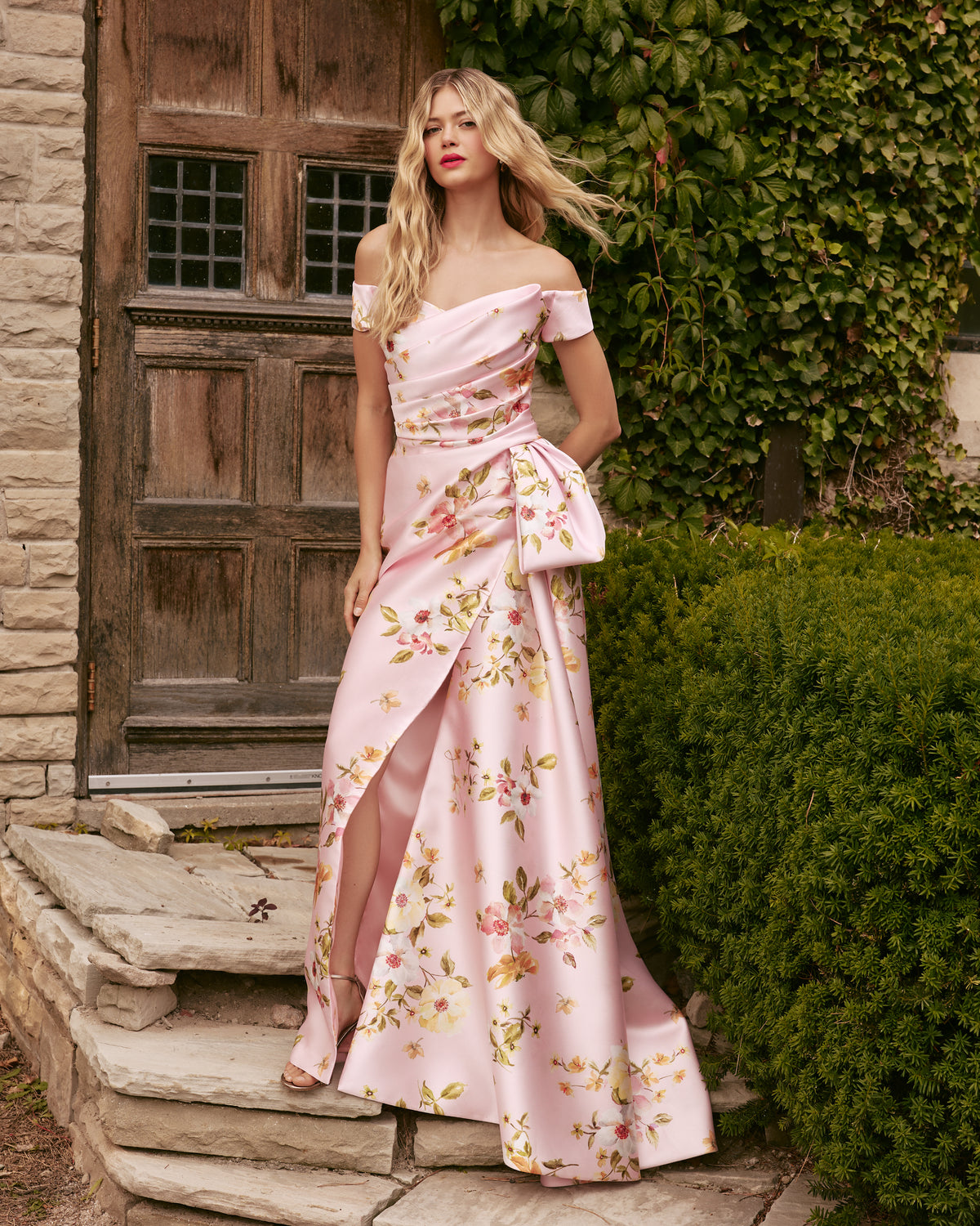OFF-THE-SHOULDER GOWN