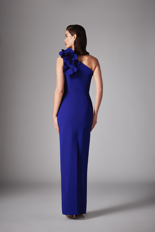 ONE SHOULDER JERSEY GOWN