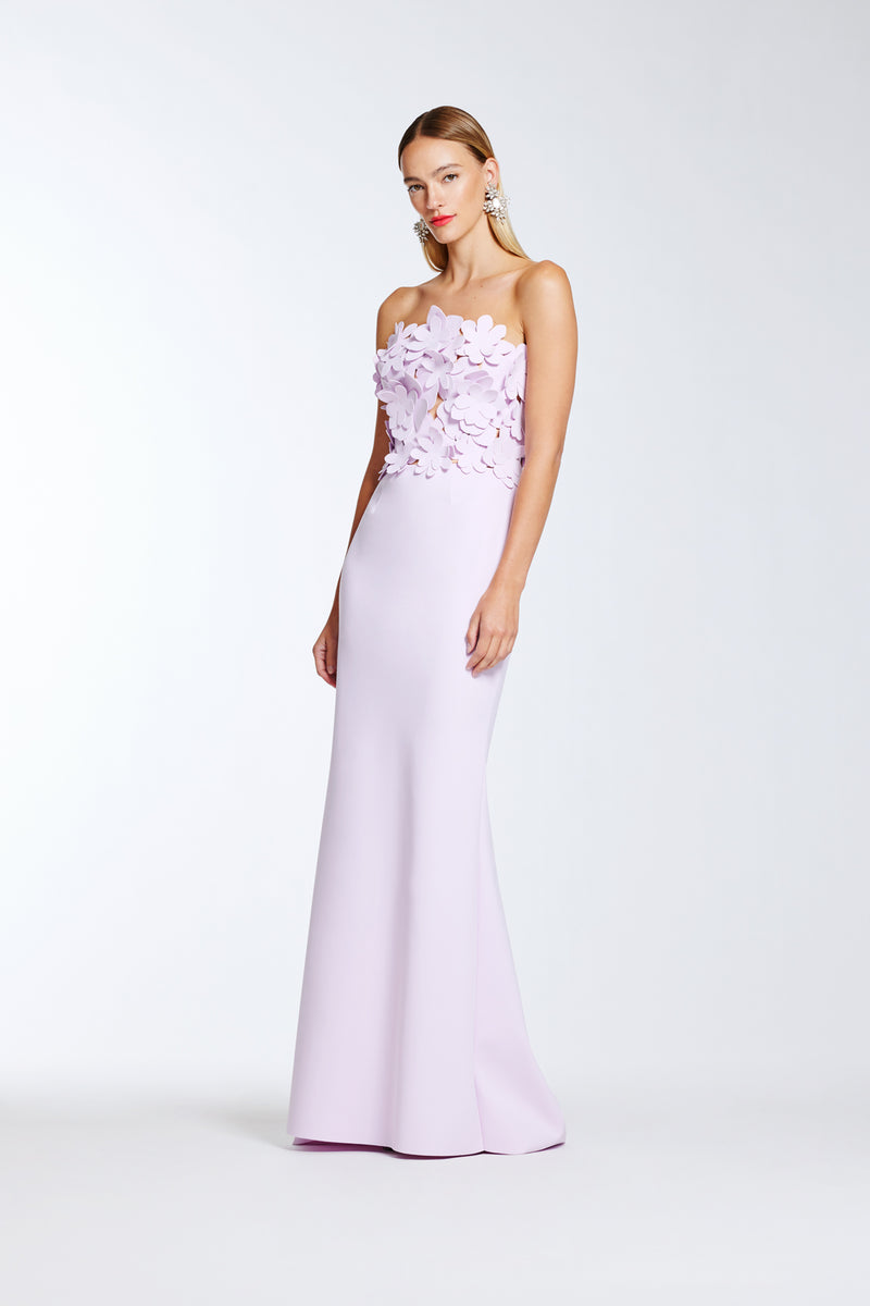 Strapless Jersey Gown