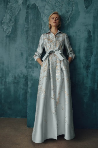 GOWN WITH SLEEVES