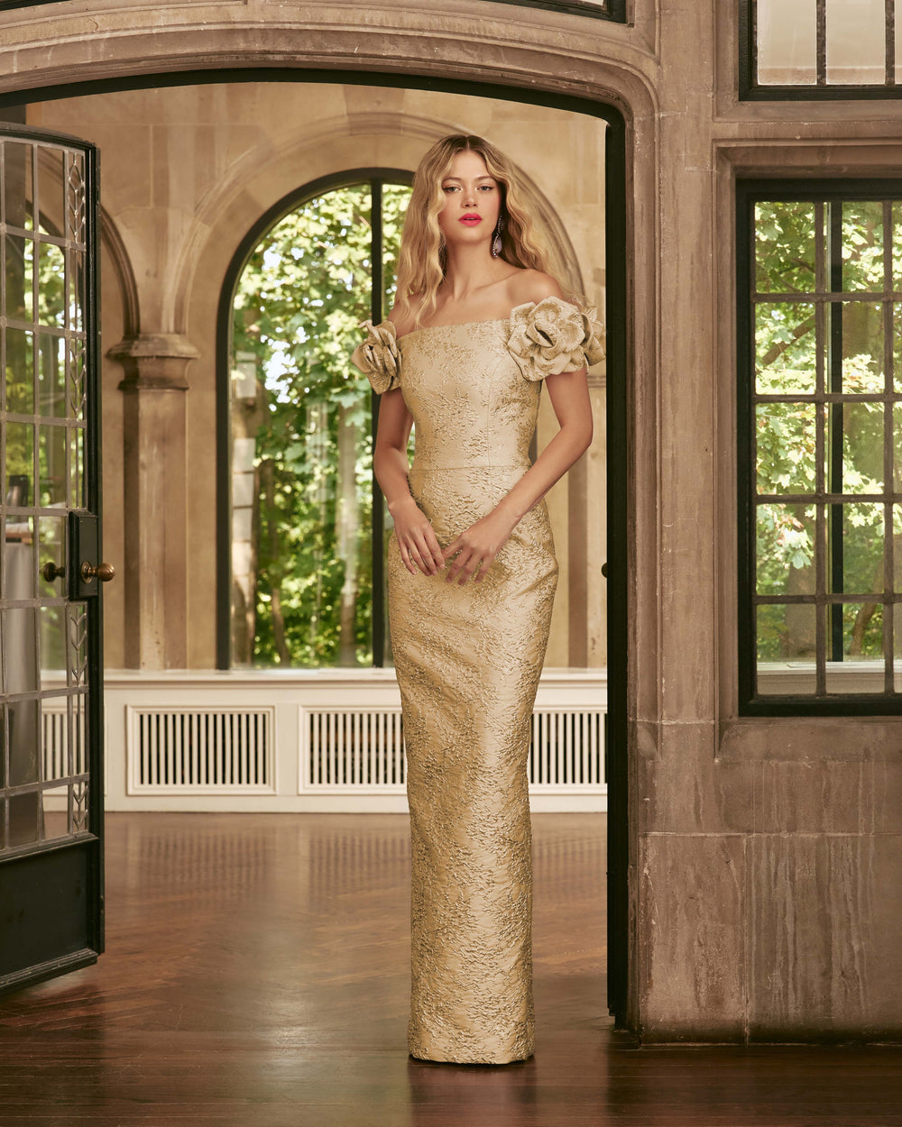 OFF-THE-SHOULDER GOWN