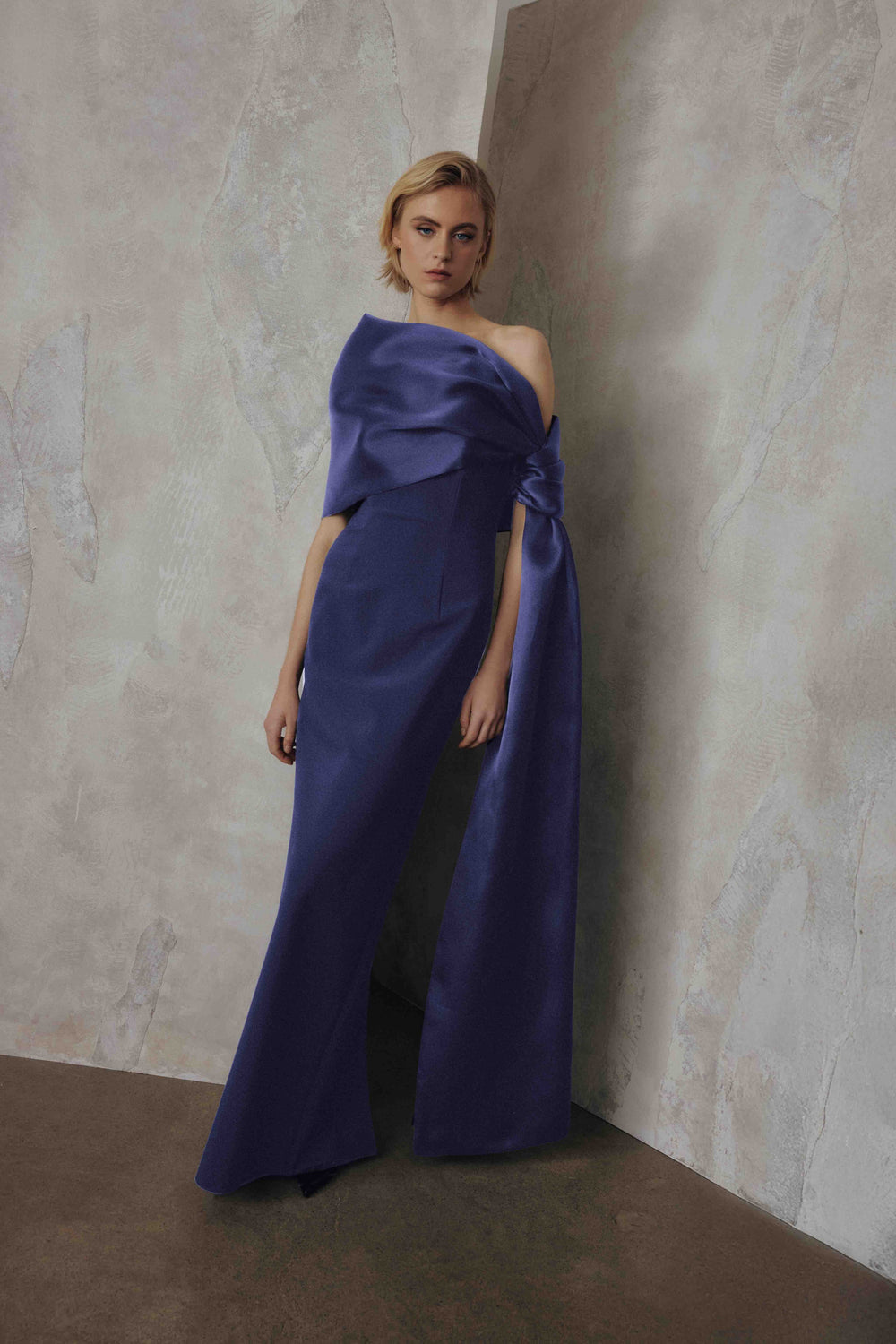 OFF-THE-SHOULDER GOWN