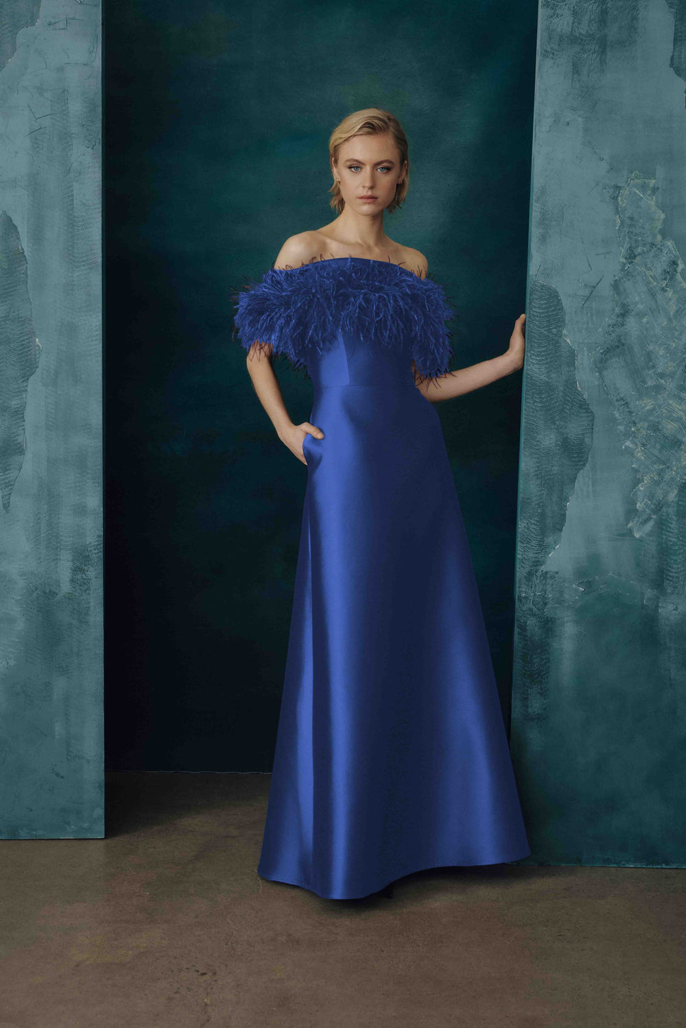 OFF-THE-SHOULDER GOWN