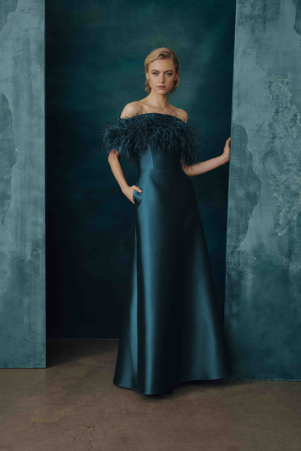 OFF-THE-SHOULDER GOWN