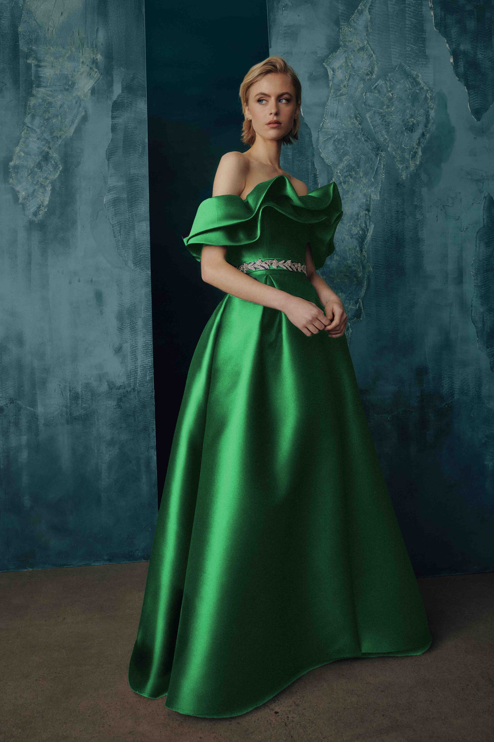 OFF-THE-SHOULDER GOWN