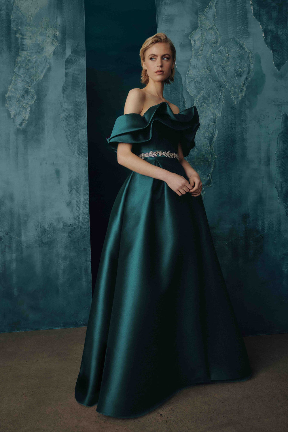 OFF-THE-SHOULDER GOWN