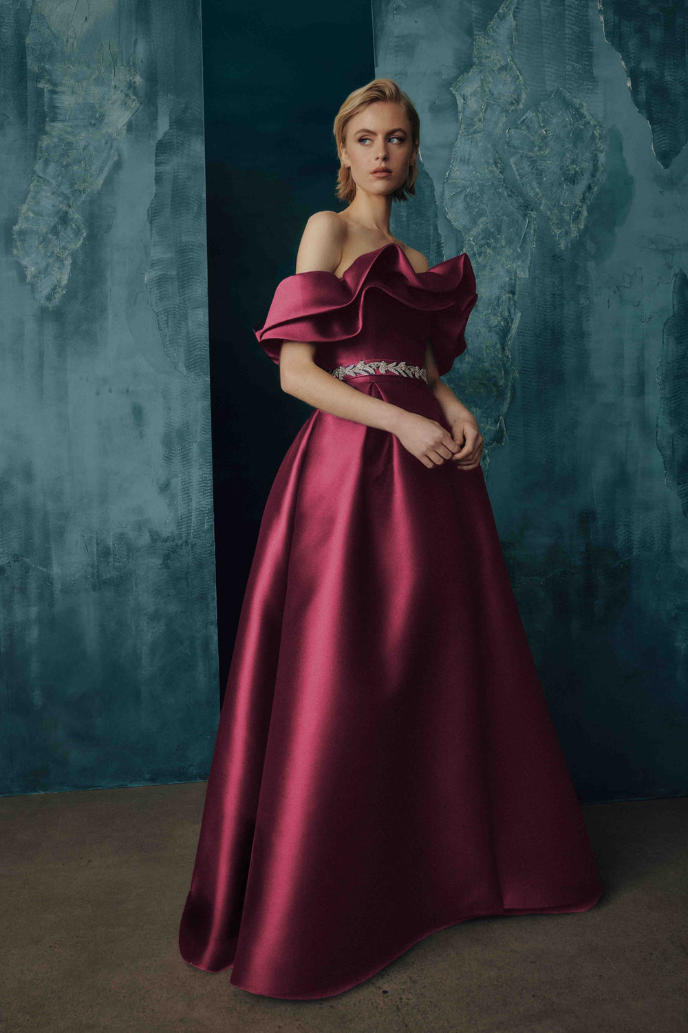 OFF-THE-SHOULDER GOWN