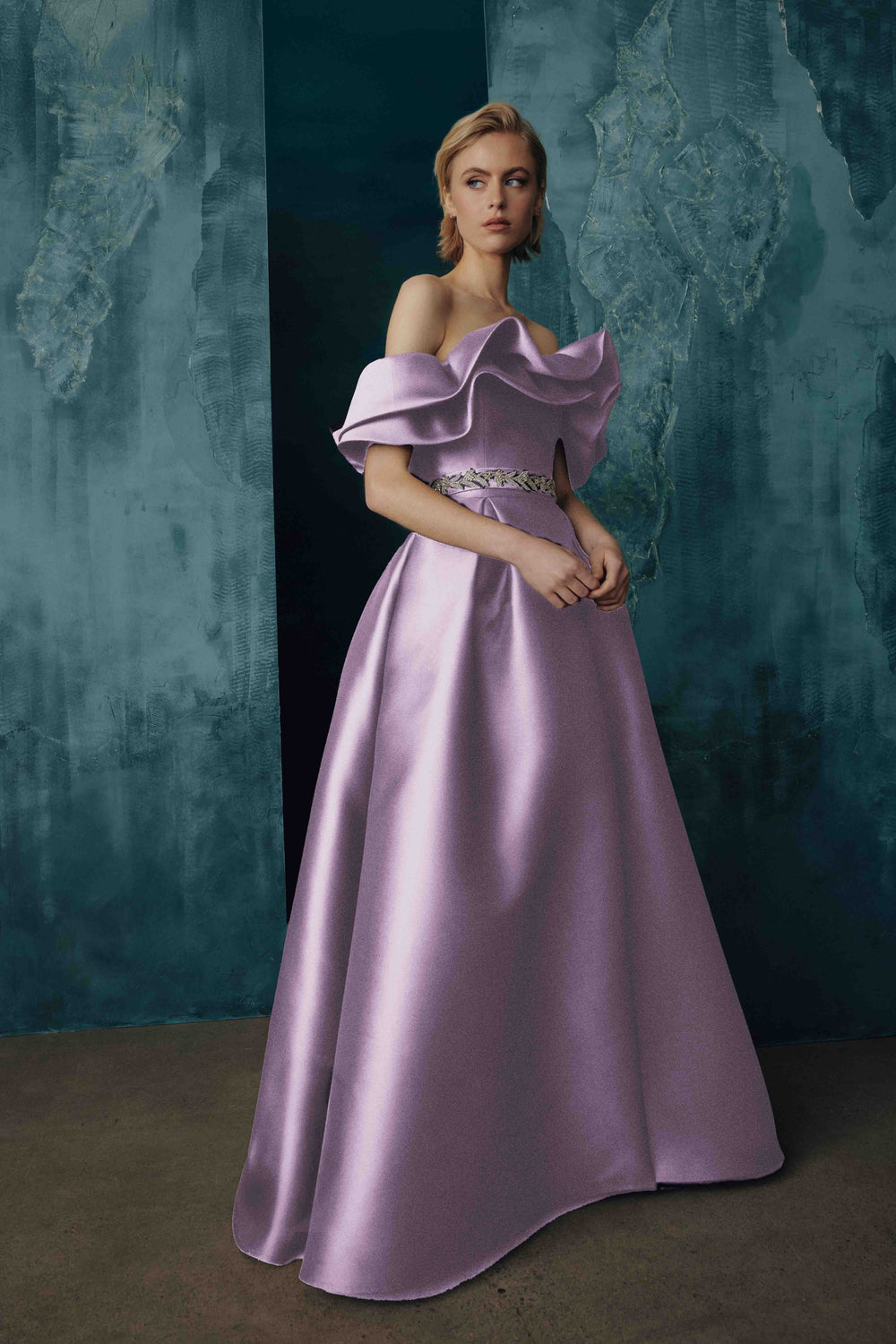 OFF-THE-SHOULDER GOWN
