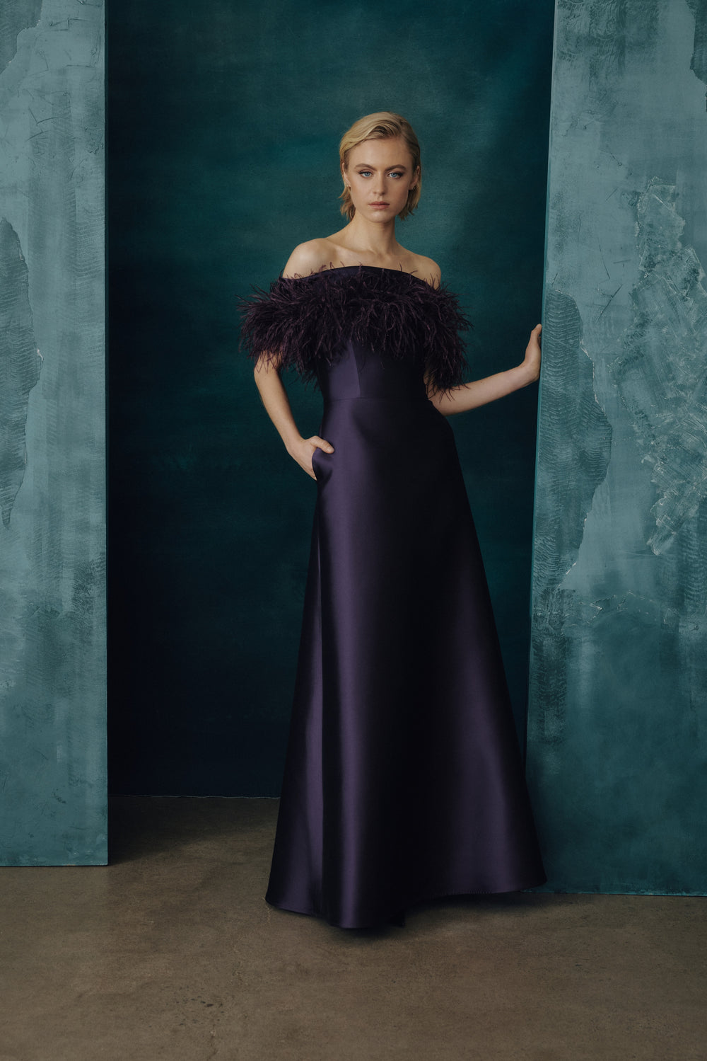 OFF-THE-SHOULDER GOWN