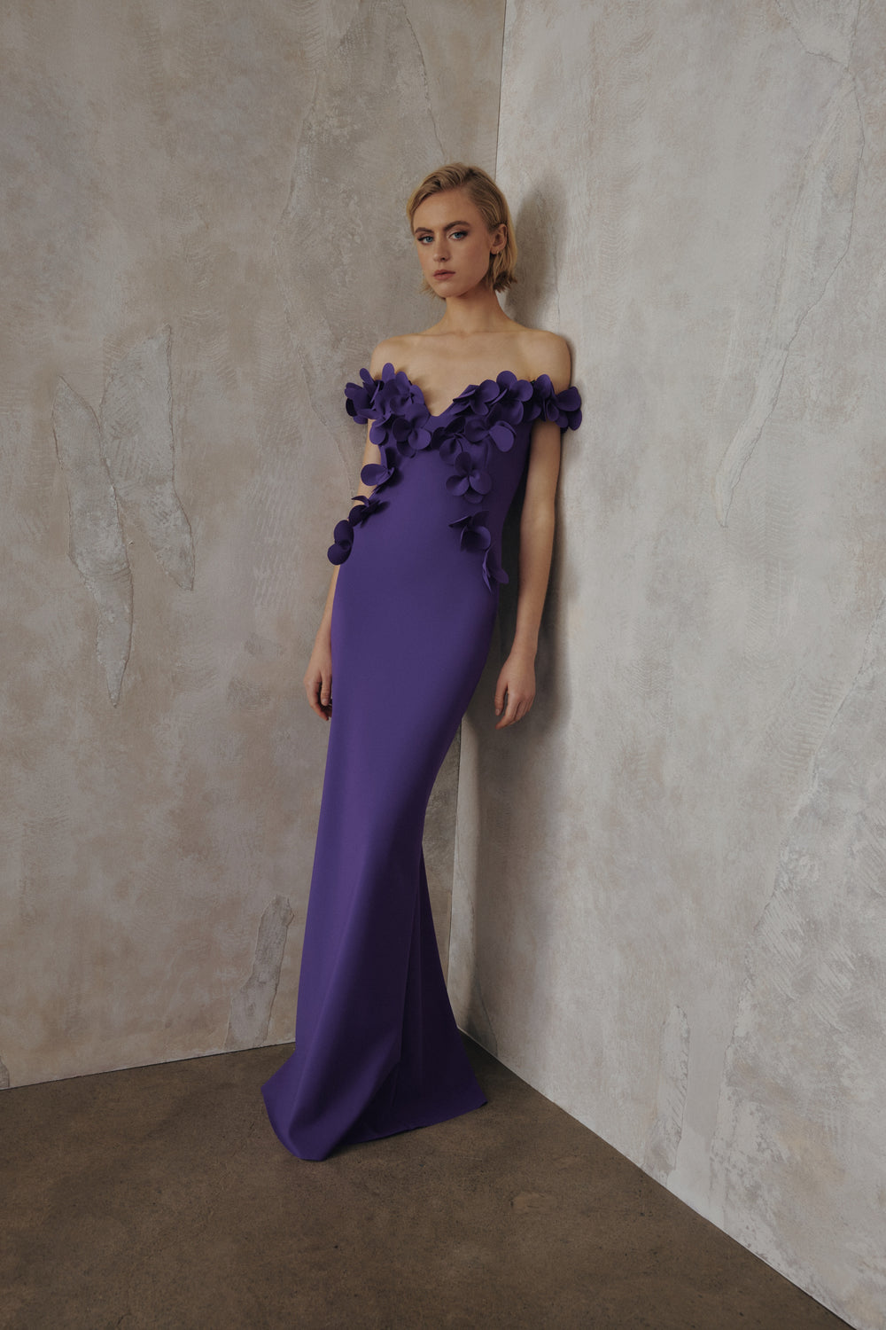 OFF-THE-SHOULDER GOWN