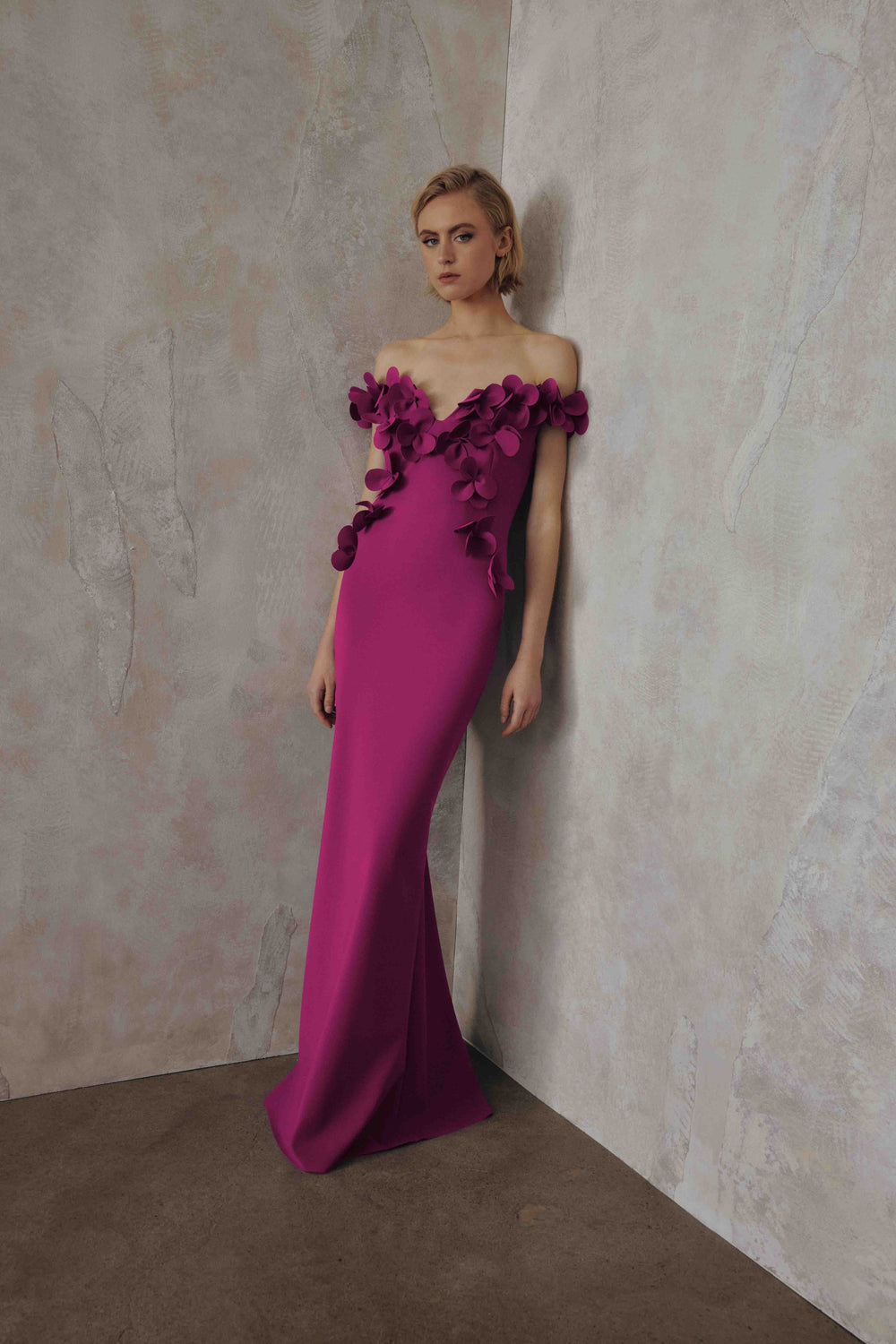 OFF-THE-SHOULDER GOWN