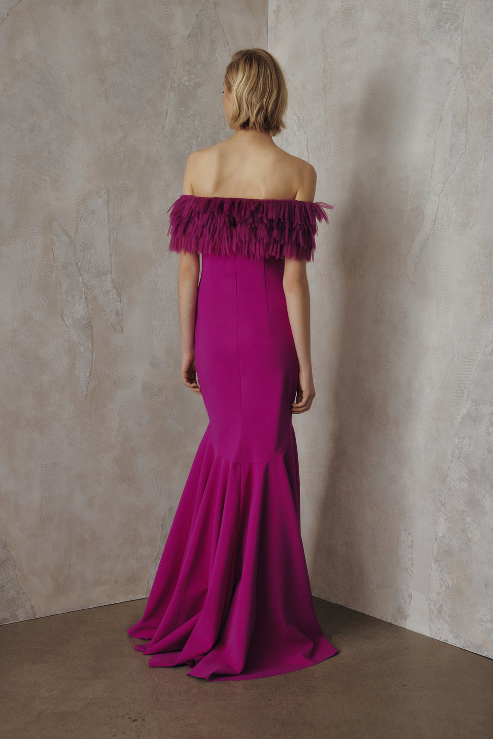OFF-THE-SHOULDER GOWN