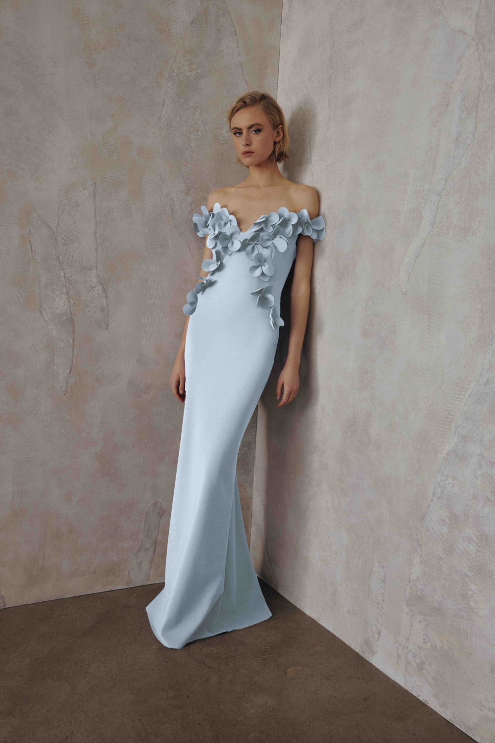 OFF-THE-SHOULDER GOWN