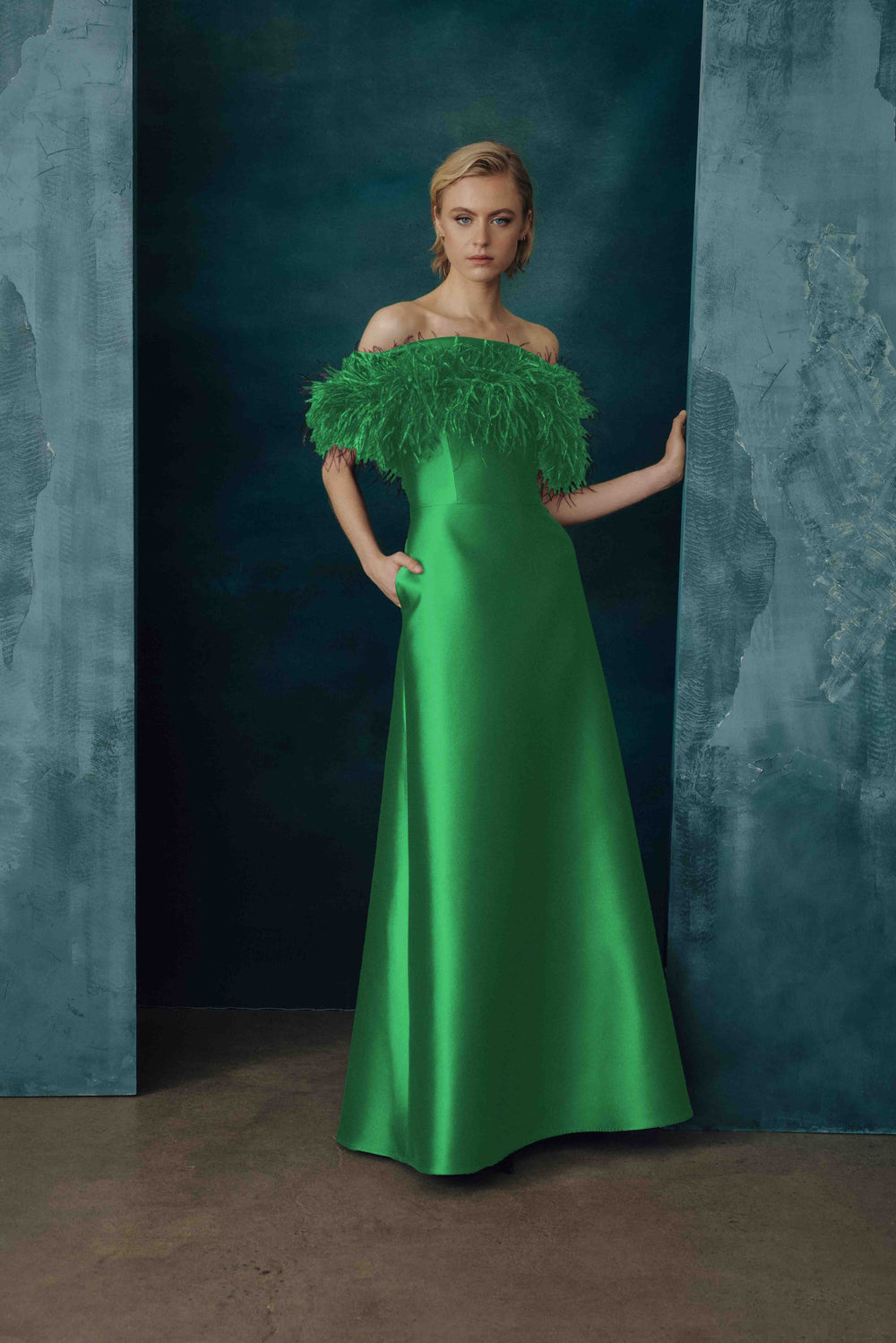 OFF-THE-SHOULDER GOWN