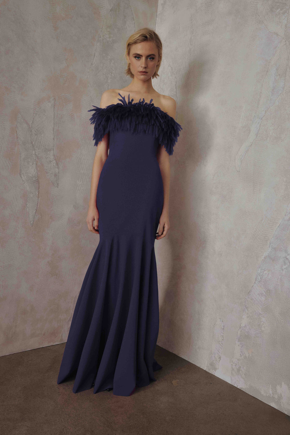 OFF-THE-SHOULDER GOWN