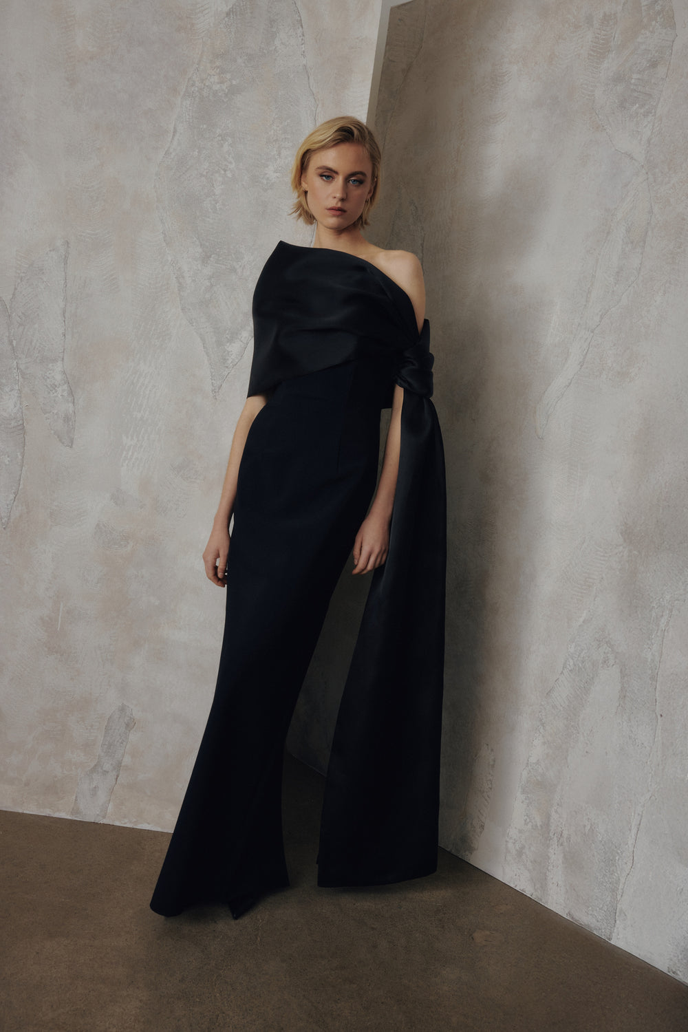 OFF-THE-SHOULDER GOWN