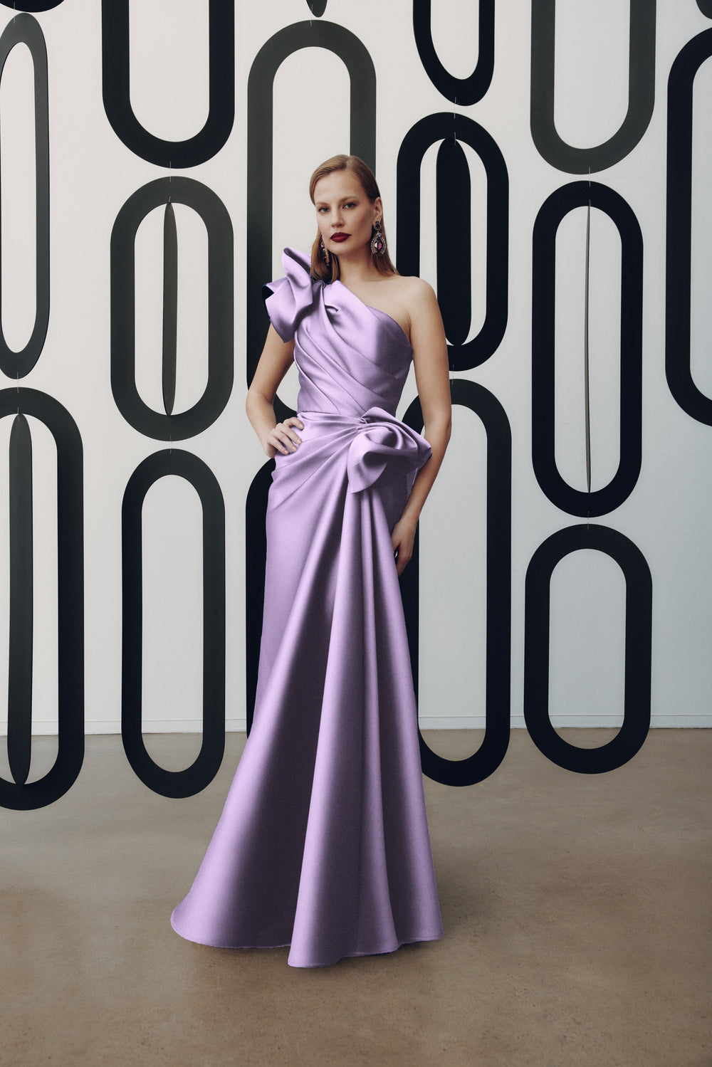 One-shoulder Gown