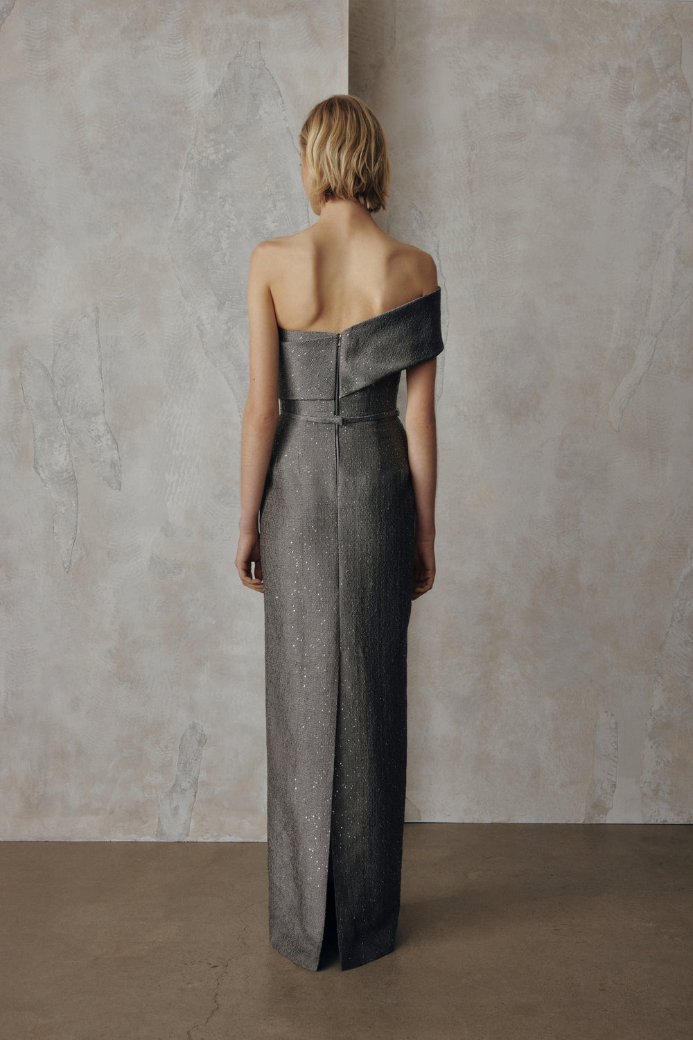OFF-THE-SHOULDER GOWN