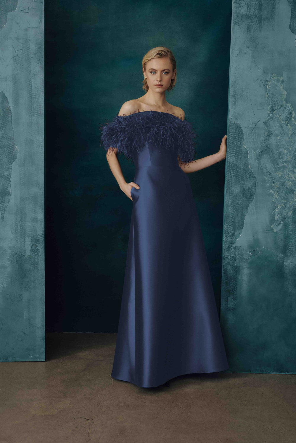 OFF-THE-SHOULDER GOWN