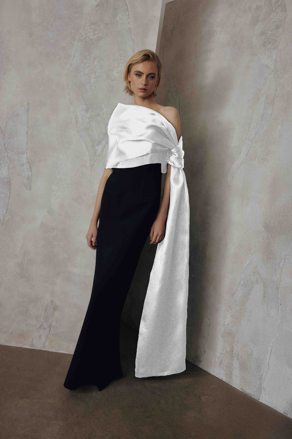 OFF-THE-SHOULDER GOWN