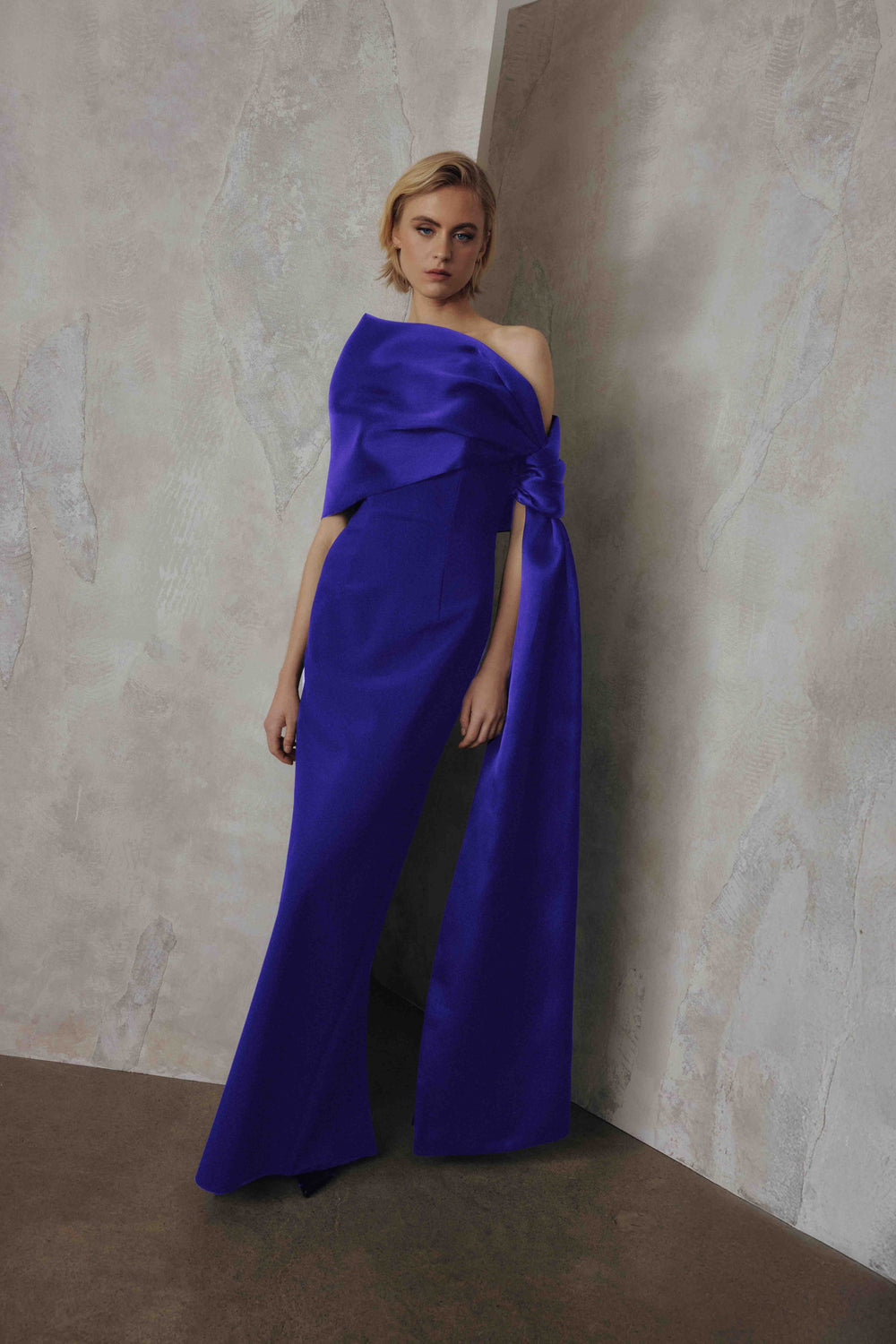 OFF-THE-SHOULDER GOWN