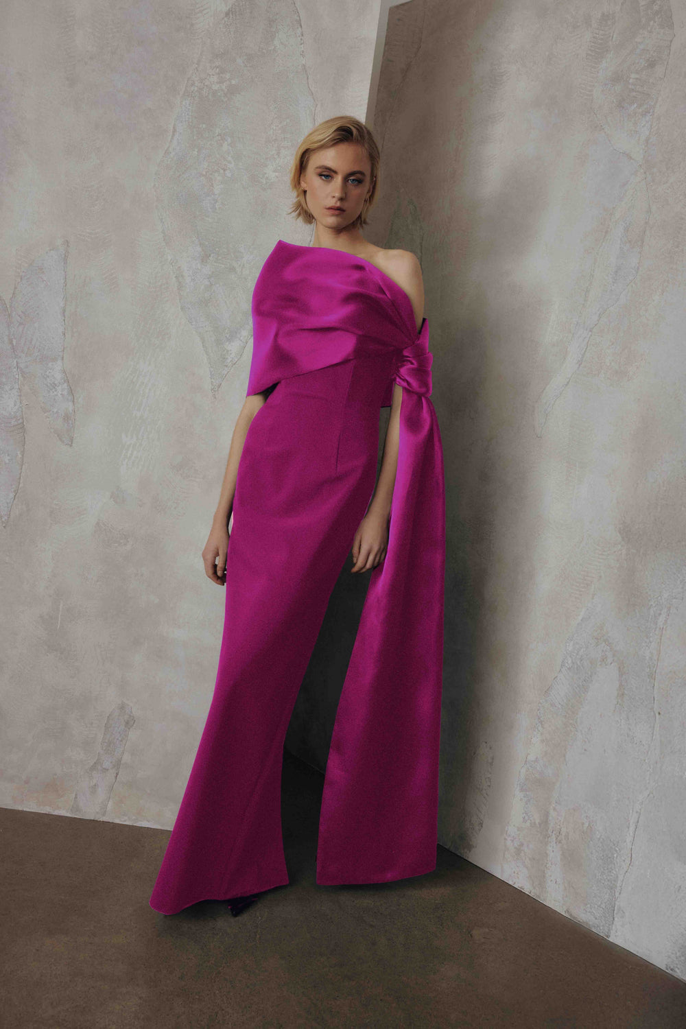 OFF-THE-SHOULDER GOWN
