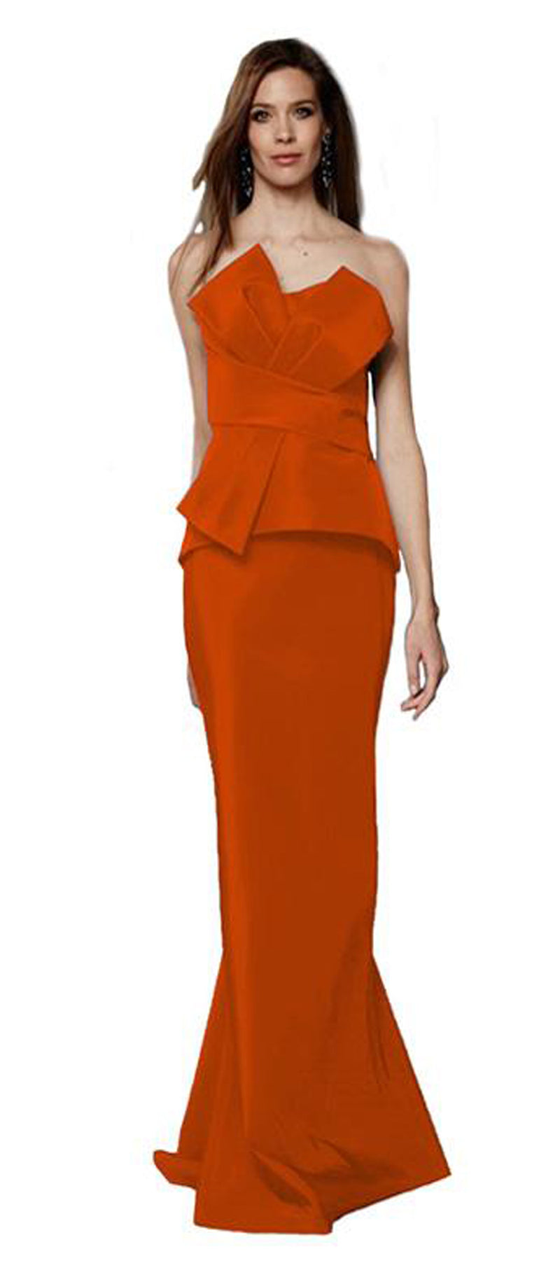 Two Piece Strapless Gown
